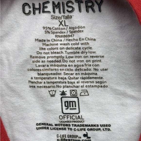 ✨ White and red vintage 90s Corvette racing t-shirt tee✨ - Picture 3 of 4